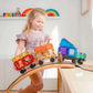 CONNETIX Magnetbausteine Rainbow Transport Pack - 50 Teile - Nook' d' Mel - Kinder Concept Store