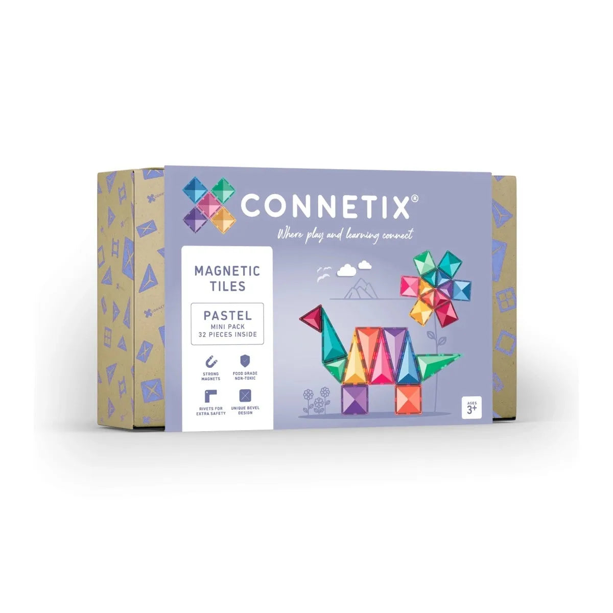 CONNETIX Magnetbausteine Pastel Mini Pack - 32 Teile - Nook' d' Mel - Kinder Concept Store